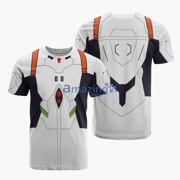 Rei Ayanami Cosplay Costume Neon Genesis Evangelion Anime Merch Printed 3D T-Shirt Product Photo 1