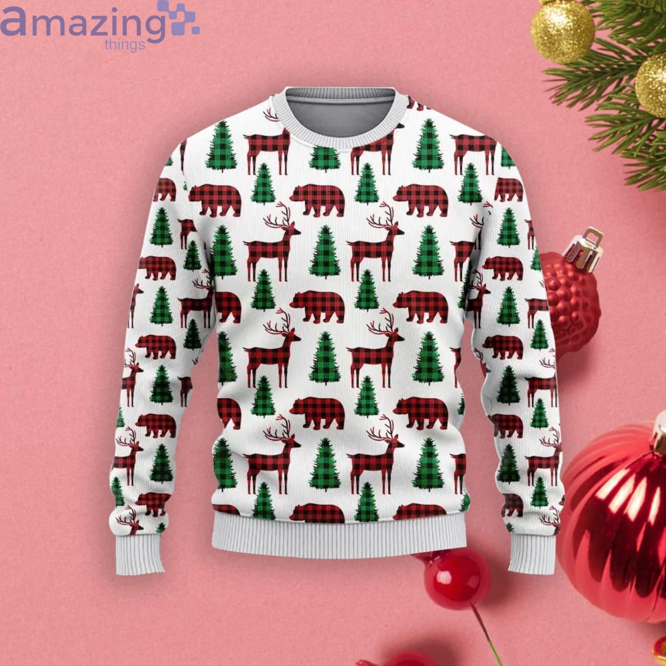 Deer mating christmas on sale sweater