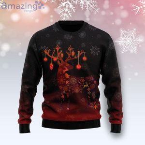 Reindeer Christmas Tie Dye Ugly Christmas Holiday Sweater Product Photo 1