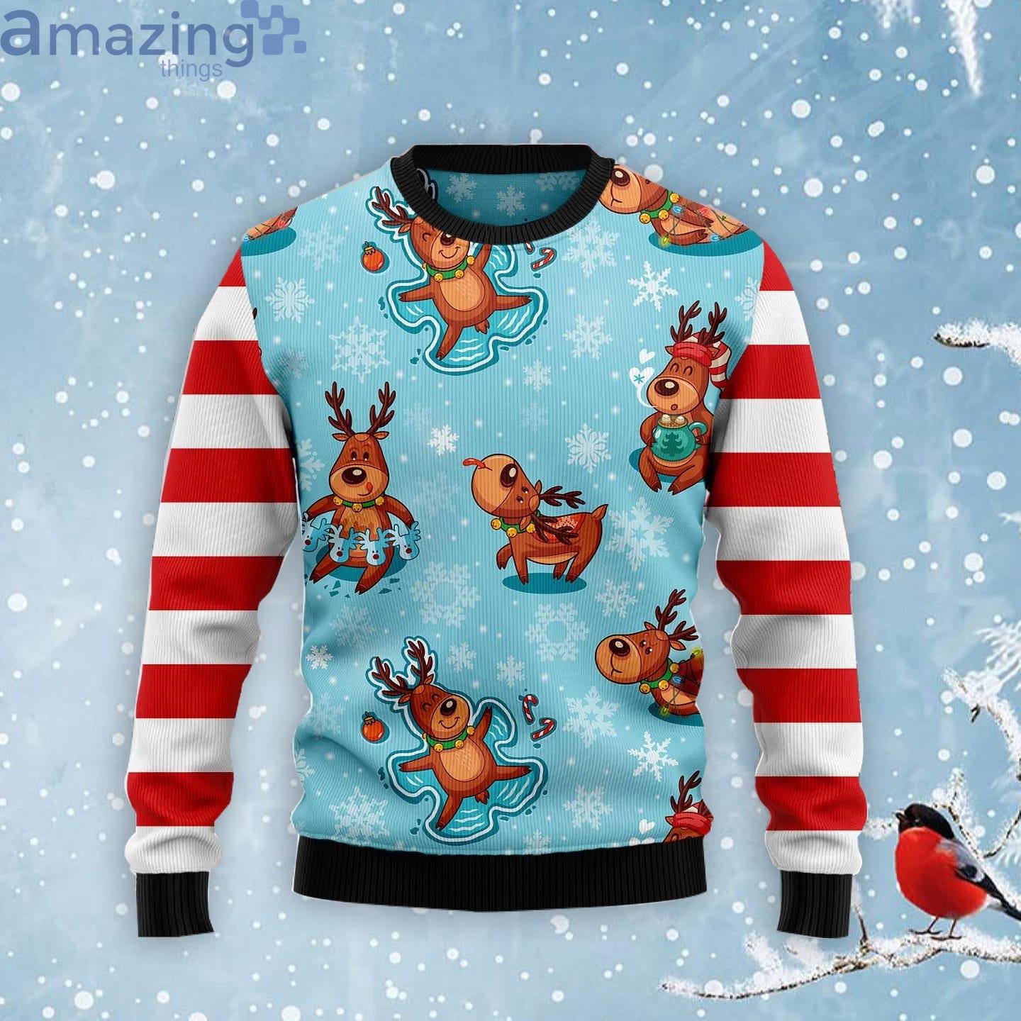 Reindeer Cute Ugly Christmas Sweater Product Photo 1 Reindeer Cute Ugly Christmas Sweater Product Photo 1
