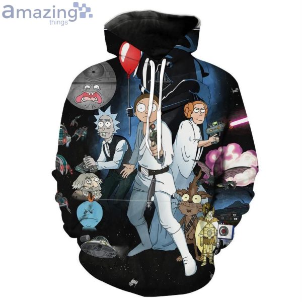 Rick And Morty Star Wars Rick And Morty X Star Wars 3D Hoodieproduct photo 1