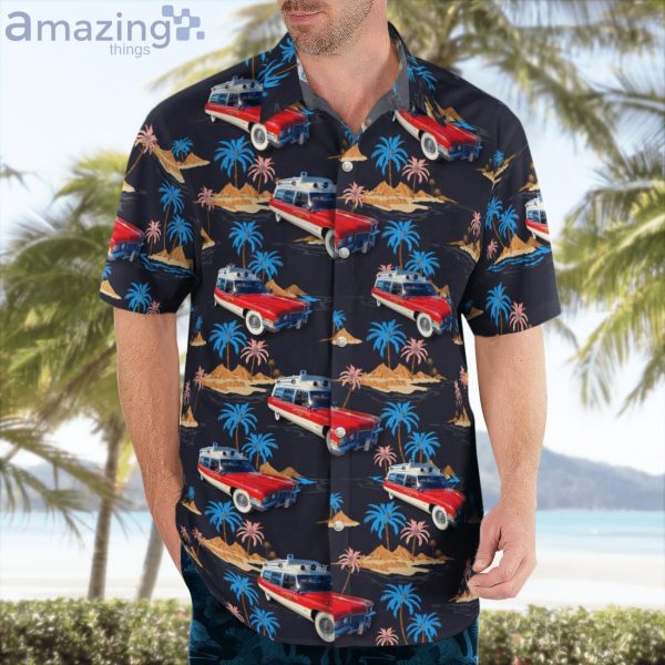 Ridge Maryland Ridge Volunteer Rescue Squad Ambulance Cadillac Hawaiian Shirt Product Photo 3