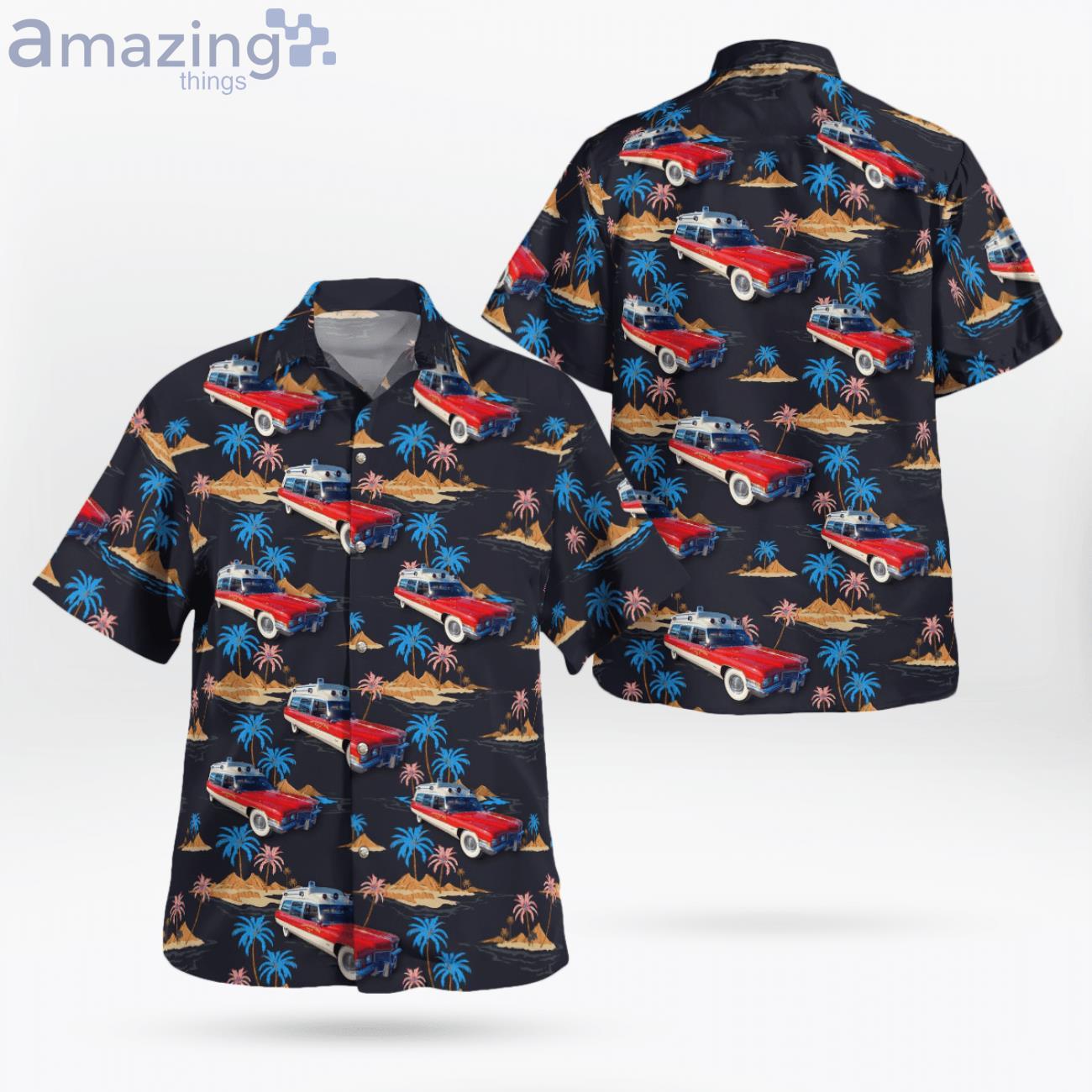 Ridge Maryland Ridge Volunteer Rescue Squad Ambulance Cadillac Hawaiian Shirt image Ridge Maryland Ridge Volunteer Rescue Squad Ambulance Cadillac Hawaiian Shirt Product Photo 1 Product photo 1