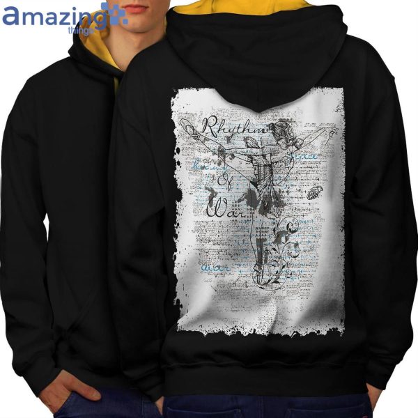 Rythm Of War Old Men Black All Over Print 3D Hoodieproduct photo 1