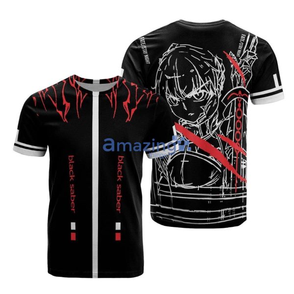 Saber Alter Fate Grand Order Unisex Casual Custom Full Print 3D T-Shirt Product Photo 1