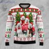 Samoyed Red Truck Dog Lover Ugly Christmas Sweater