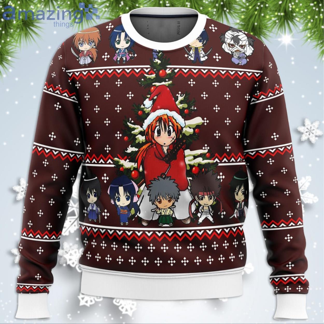 Samurai X Funny Christmas Gift Ugly Christmas Sweater Product Photo 1 Samurai X Funny Christmas Gift Ugly Christmas Sweater Product Photo 1