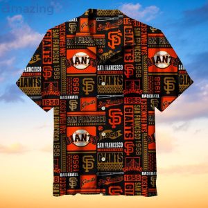 San Francisco Giants Logo All Over Print Hawaiian Shirt Product Photo 1