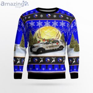 San Jacinto County Sheriff Ford Interceptor Suv Texas ChristmasSweater Product Photo 2