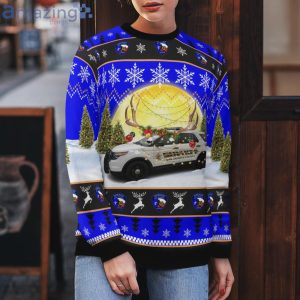San Jacinto County Sheriff Ford Interceptor Suv Texas ChristmasSweater Product Photo 5