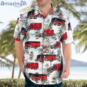 Sanford Fire Department Red Car Lover Hawaiian Shirt Product Photo 3