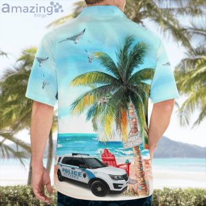 Sanibel Lee County Florida Sanibel Police Department Ford Police Interceptor Utility Hawaiian Shirt Product Photo 2