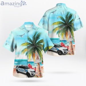 Sanibel Lee County Florida Sanibel Police Department Ford Police Interceptor Utility Hawaiian Shirt Product Photo 1