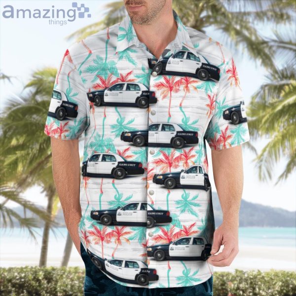 Santa Ana Police Department Ford Crown Victoria Gang Hawaiian Shirt Product Photo 3