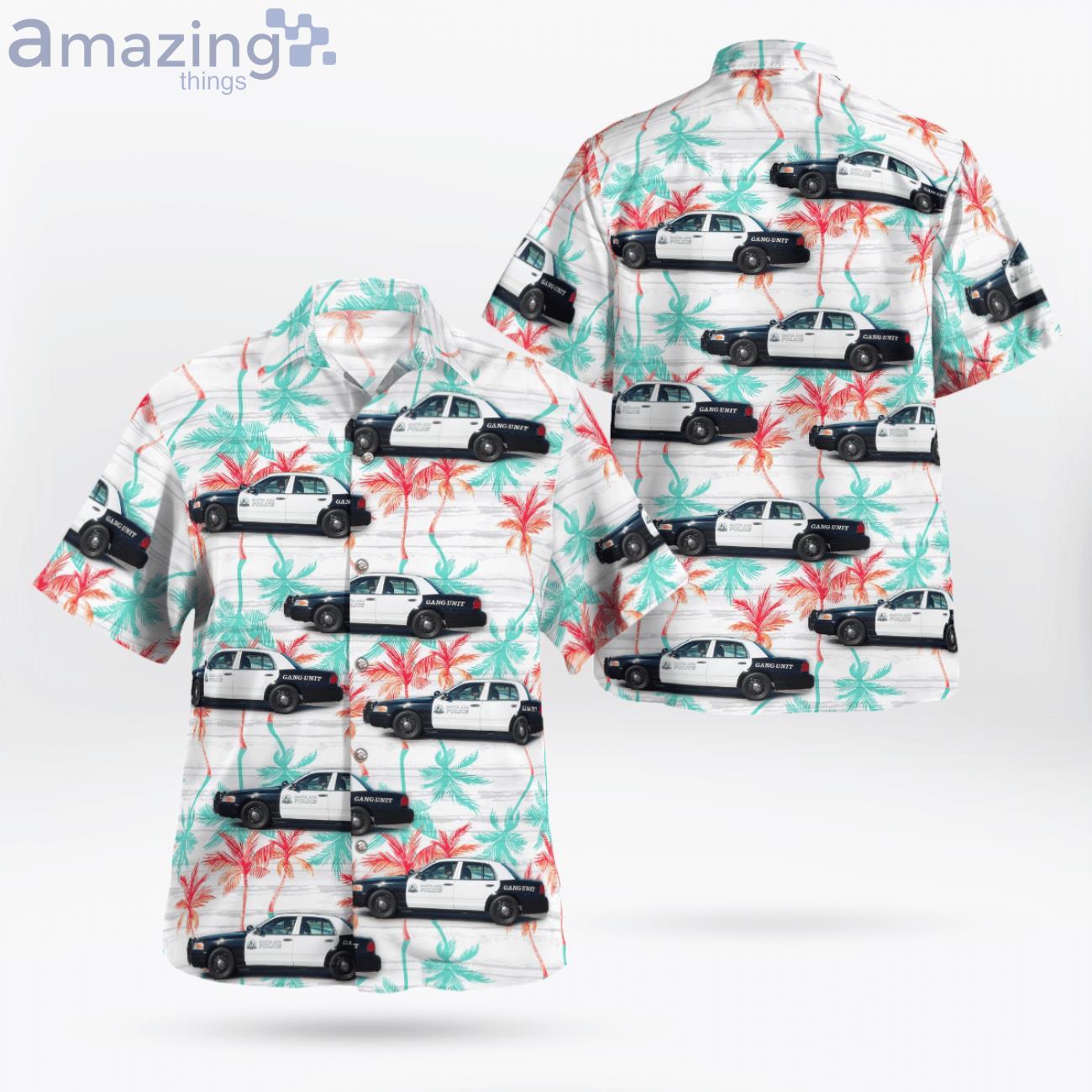 Santa Ana Police Department Ford Crown Victoria Gang Hawaiian Shirt image Santa Ana Police Department Ford Crown Victoria Gang Hawaiian Shirt Product Photo 1 Product photo 1
