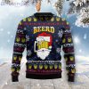 Santa Beerd Beer Lover Ugly Christmas Sweater
