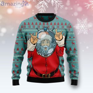 Santa Claus Astronaut Funny Santa Ugly Christmas Sweater Product Photo 1