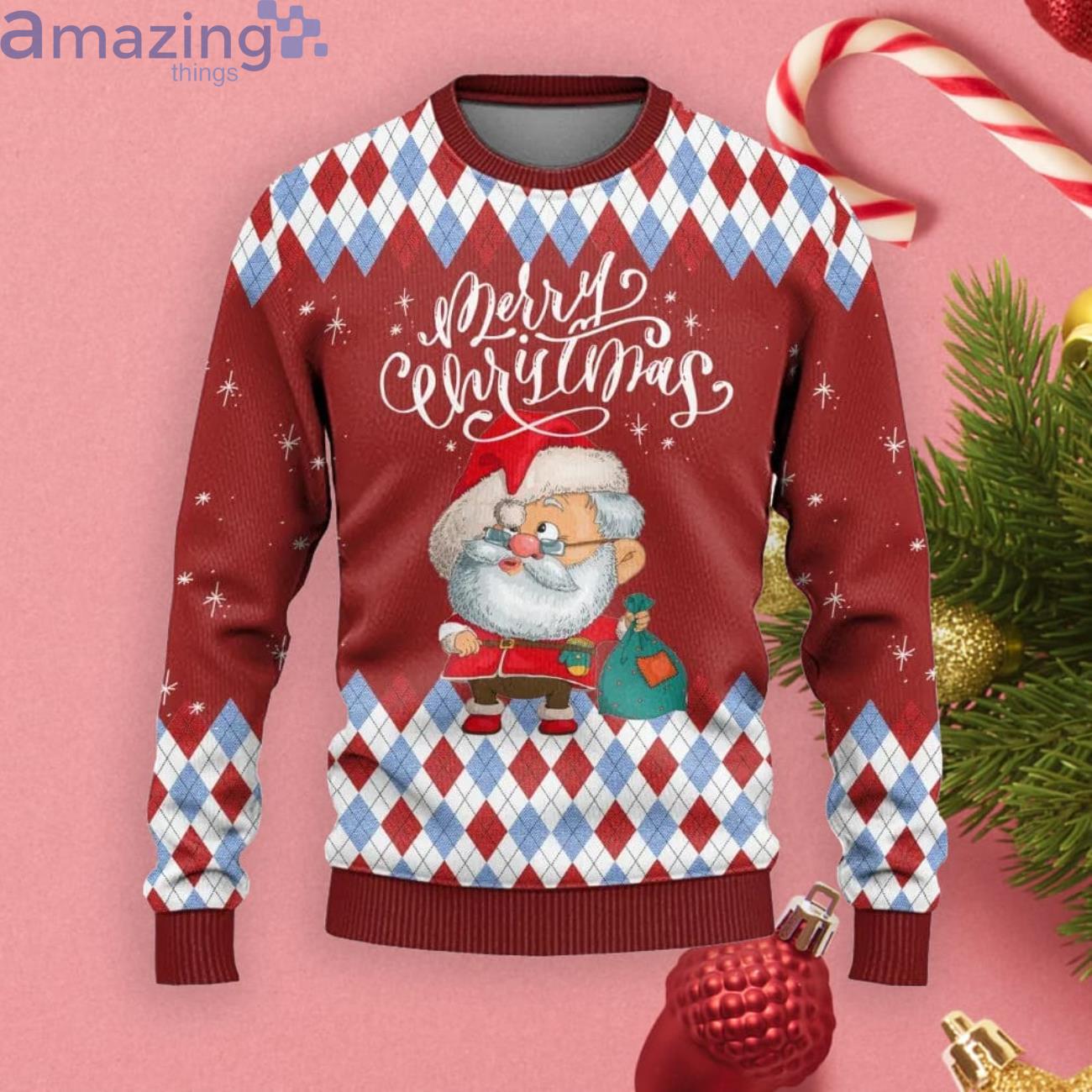 Santa Claus Christmas Gift Ugly Christmas Sweater Product Photo 1 Santa Claus Christmas Gift Ugly Christmas Sweater Product Photo 1