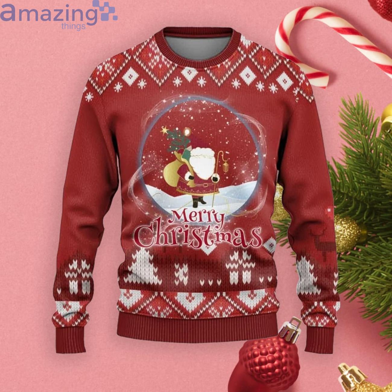 Santa Claus Merry Christmas Gift Ugly Christmas Sweater Product Photo 1 Santa Claus Merry Christmas Gift Ugly Christmas Sweater Product Photo 1