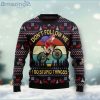 Santa Claus On Mountain Bike Ugly Christmas Sweater