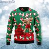 Santa Gym Lover Green Ugly Christmas Sweater