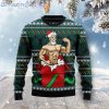 Santa Gymnastic Best Gift Ugly Christmas Sweater