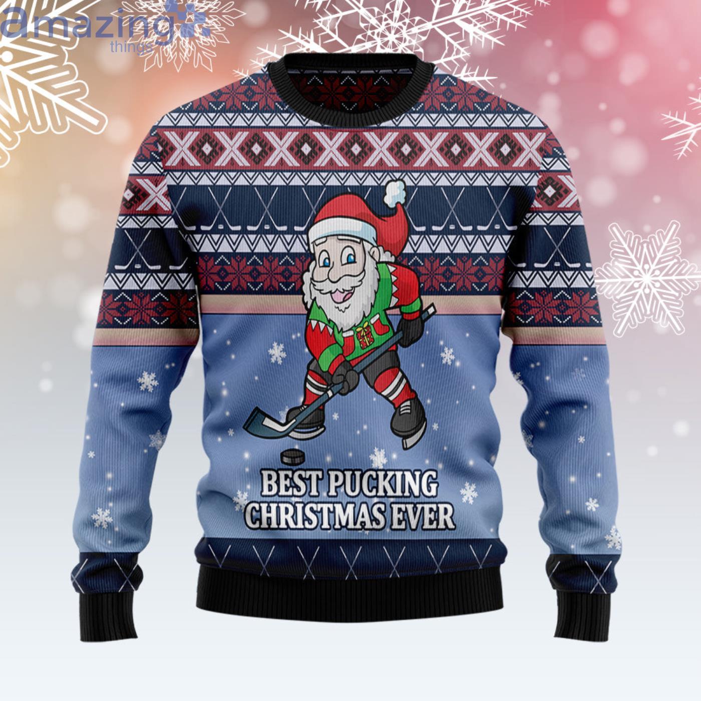 schipper Zeeman nadering Santa Hockey Christmas Ugly Sweater