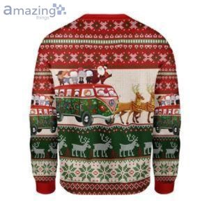Santa With Horror Characters Christmas Ugly Sweater image Santa With Horror Characters Christmas Ugly Sweater Product Photo 2