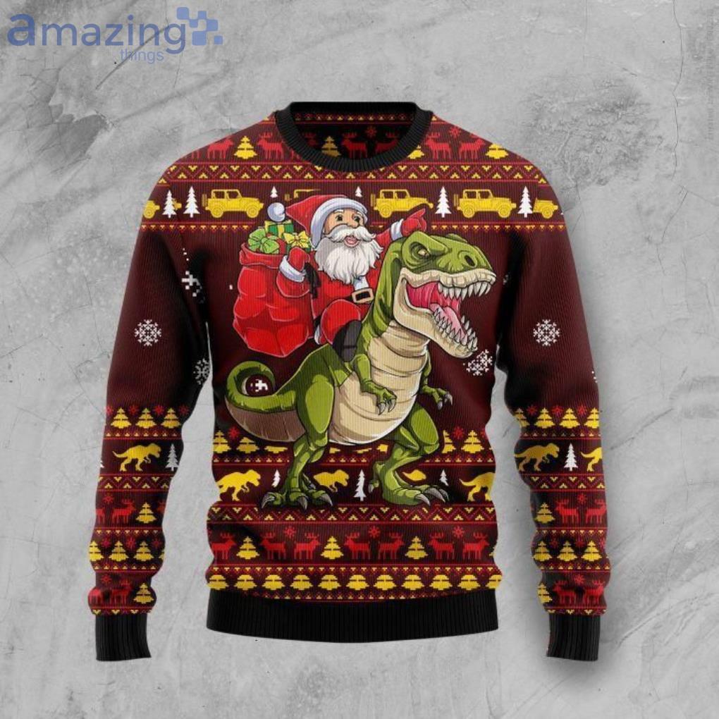 Santassic Park Christmas Ugly Sweater image Santassic Park Christmas Ugly Sweater Product Photo 1
