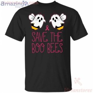 Save The Boo Bees Breast Cancer Awareness Halloween T-Shirt Product Photo 2