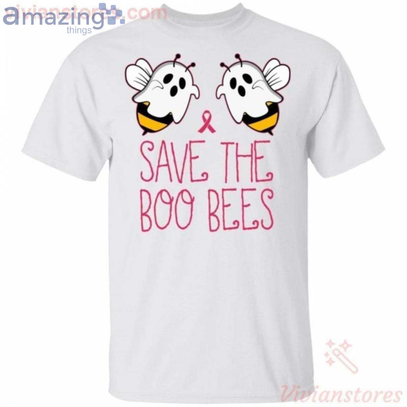 Save The Boo Bees Breast Cancer Awareness Halloween T-Shirt Product Photo 1