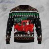 Scottish Terrier And Red Truck Ugly Christmas Sweater