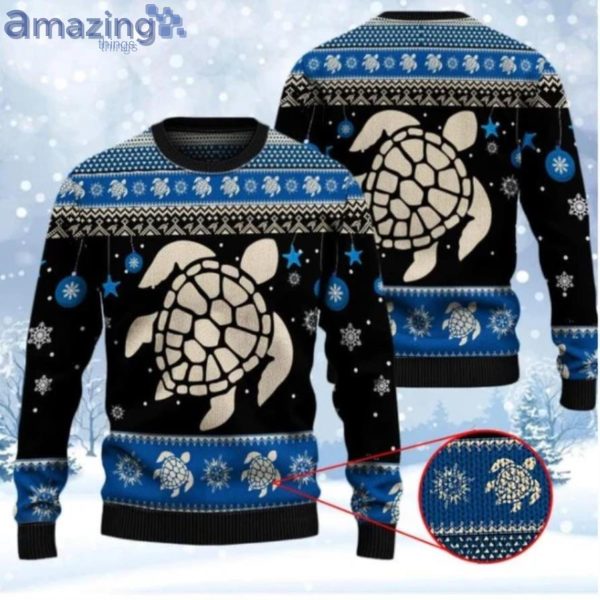 Sea Turtle Winter Christmas Ugly Sweater