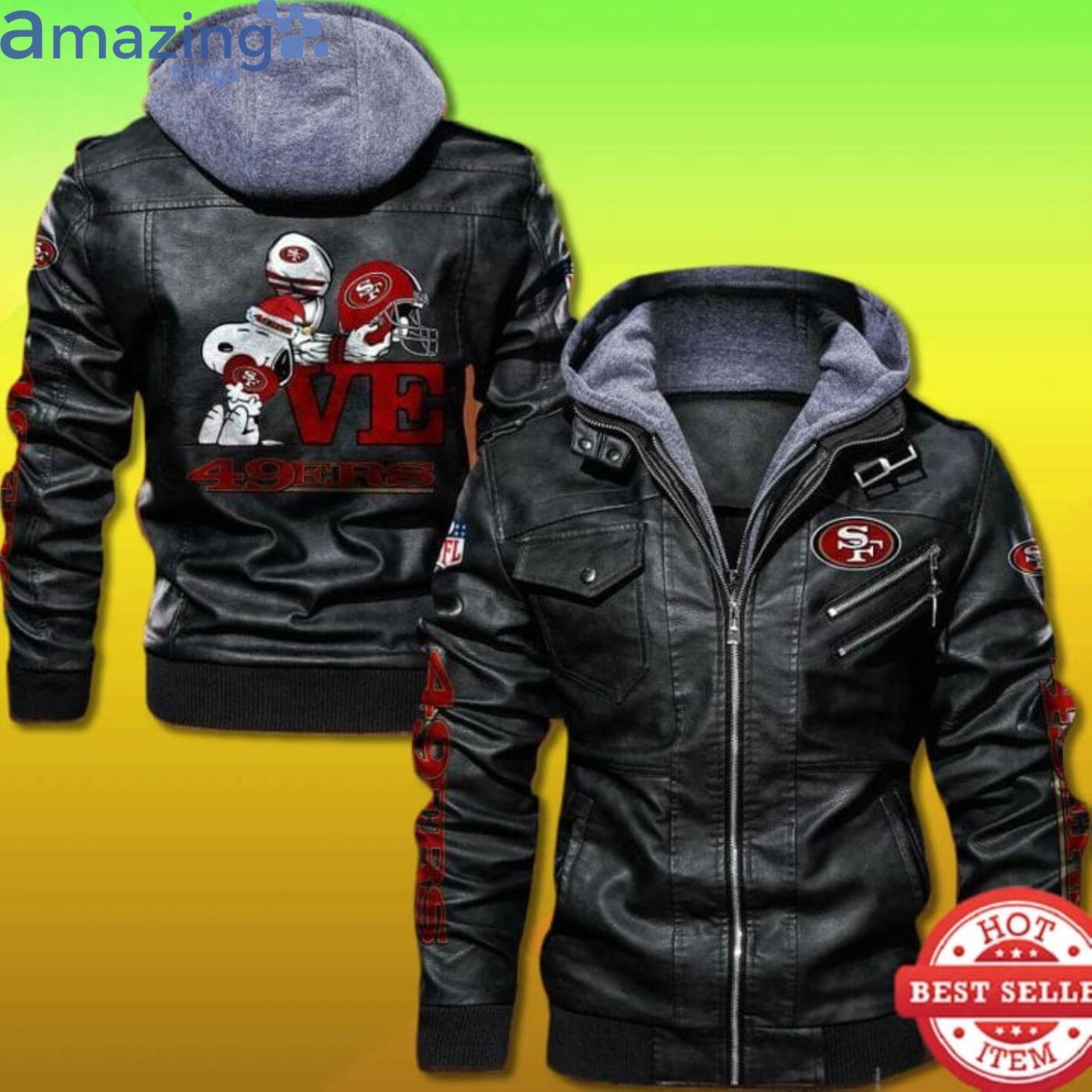 Seattle Seahawks Snoopy 2D Trending Leather Jacket Product Photo 1