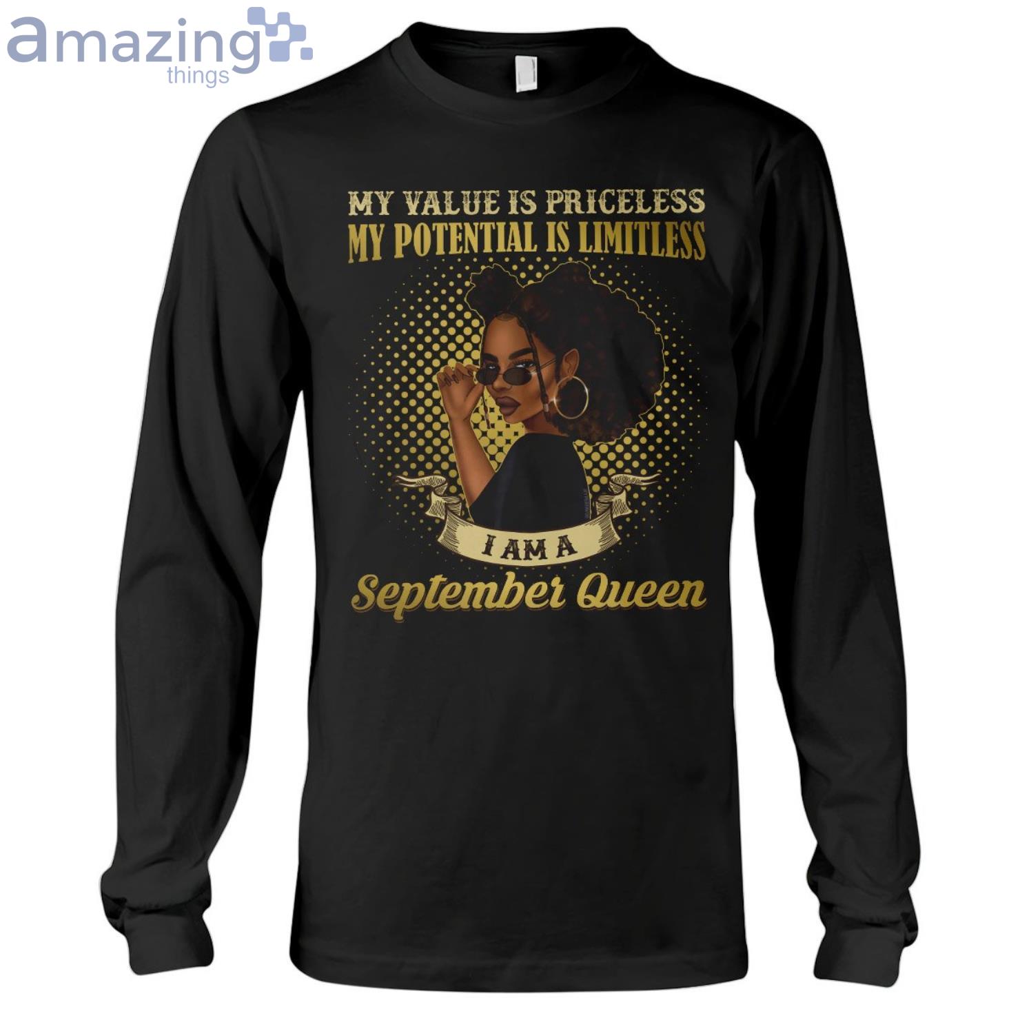 September Queen Her Value Is Priceless Ladies T Shirt image September Queen Her Value Is Priceless Ladies T-Shirt Product Photo 6