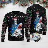 Shark Boston Terrier Ugly Christmas Sweater