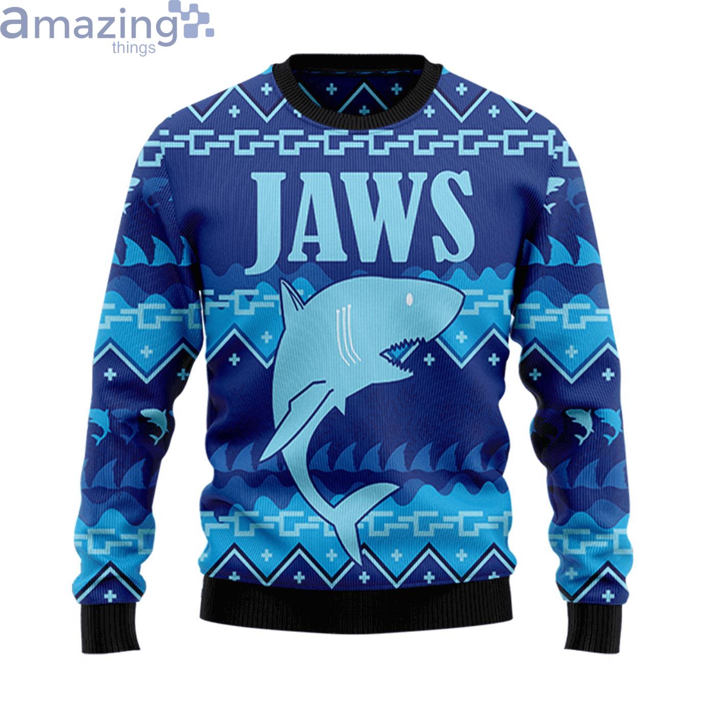 Shark Jaw Christmas Ugly Sweater Product Photo 1