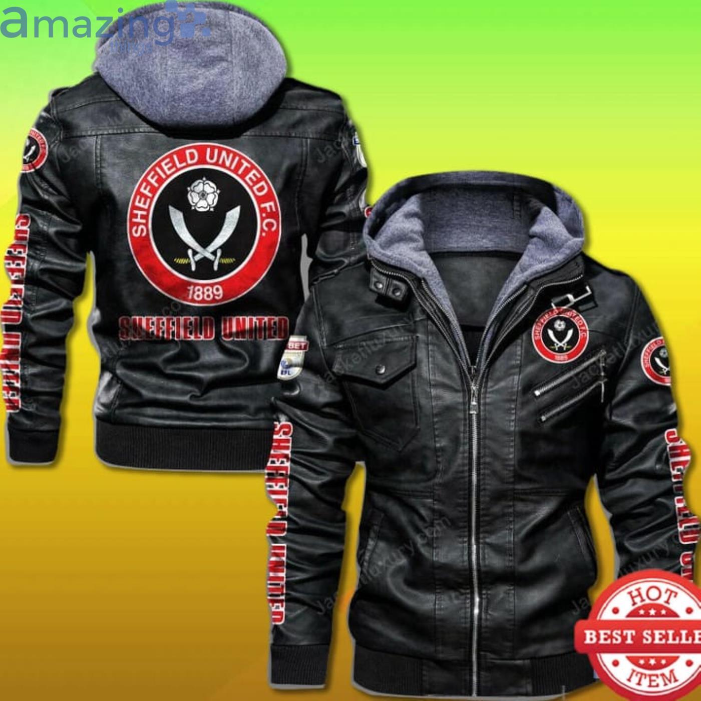 Sheffield United FC 2D Trending Leather Jacket Product Photo 1