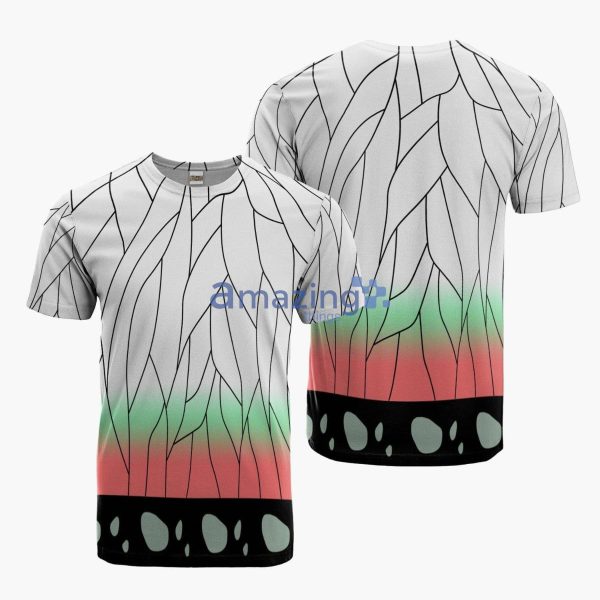 Shinobu Kocho Pattern Anime Merch All Over Print 3D T-Shirt Product Photo 1