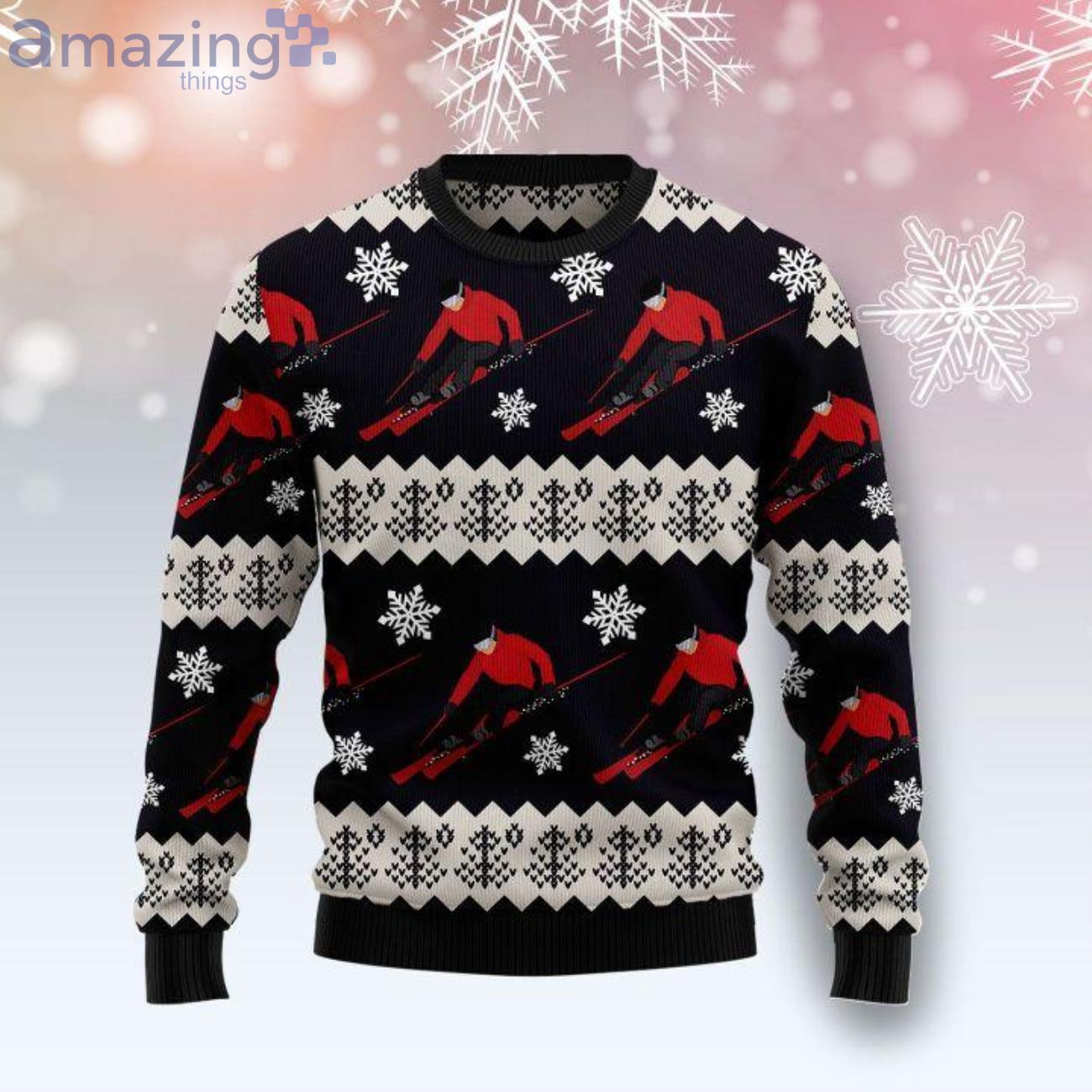 Skiing Christmas Funny Game Ugly Christmas Sweater image Skiing Christmas Funny Game Ugly Christmas Sweater Product Photo 1 Product photo 1
