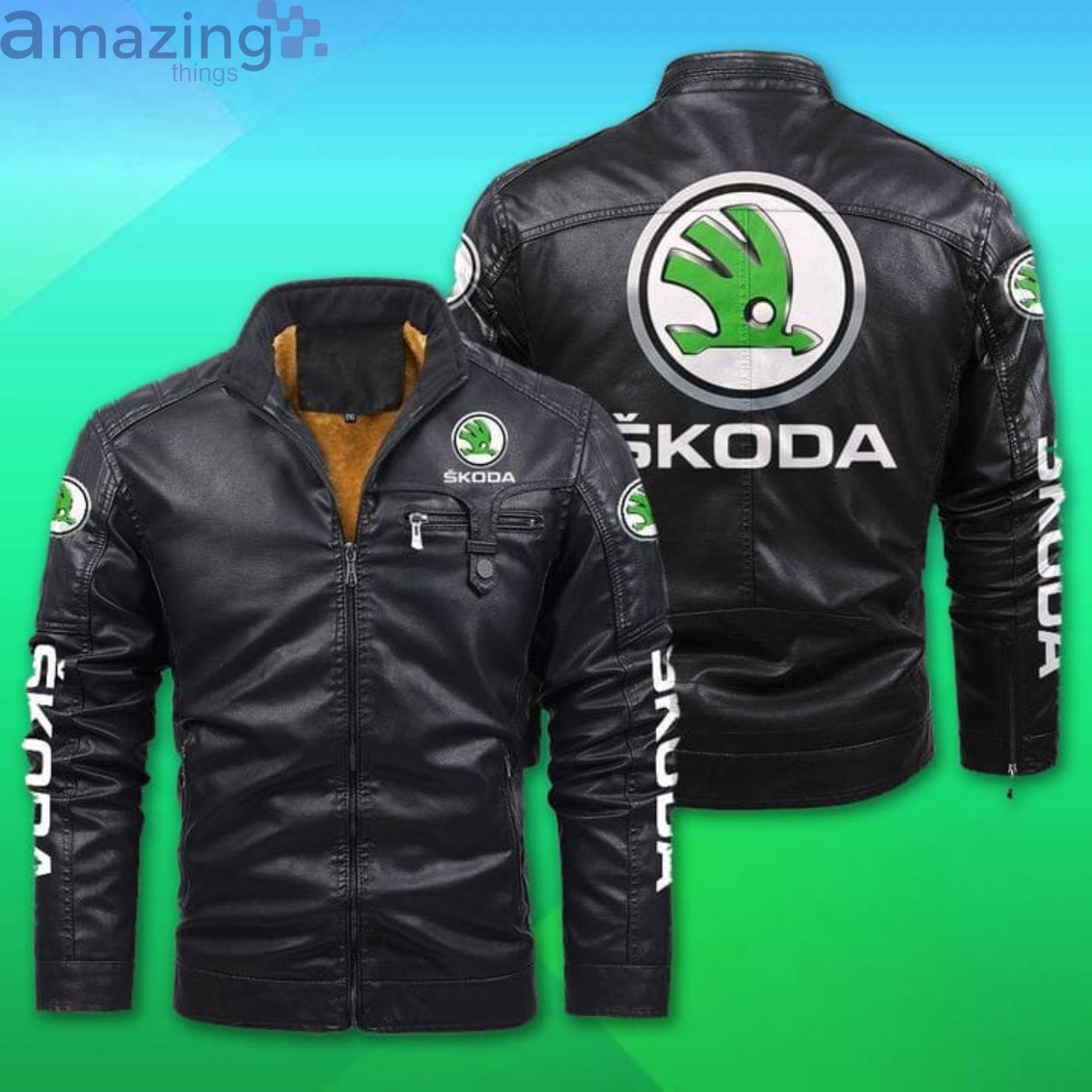 Skoda Fleece Leather Jacket Product Photo 1 Skoda Fleece Leather Jacket Product Photo 1
