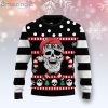 Skull Creepmas Candy Cane Ugly Christmas Sweater