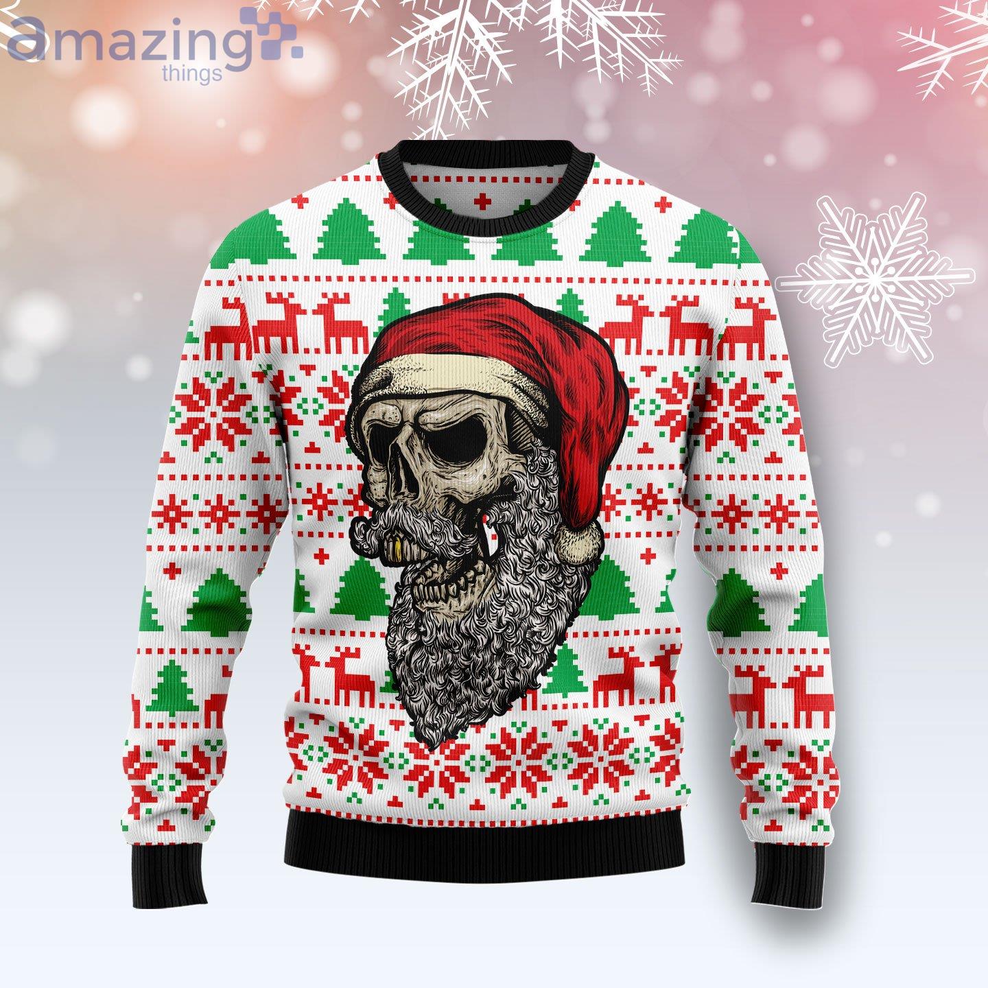 Skull Santa Claus Costume Ugly Christmas Sweater image Skull Santa Claus Costume Ugly Christmas Sweater Product Photo 1 Product photo 1