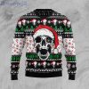Skull Xmas Skull Pattern Ugly Christmas Sweater