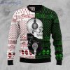 Skull Yinyang Music Lover Ugly Christmas Sweater