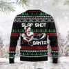 Slap Shot Santa Funny Santa Ugly Christmas Sweater