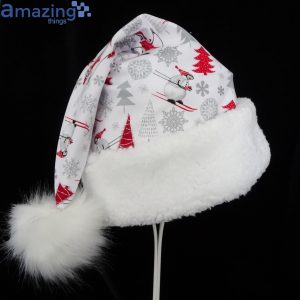 Snowman Pine Tree Snowflower Pattern Christmas Santa Hat For Adult And Child Product Photo 1