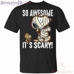 So Awesome It's Scary Mummy Snoopy Halloween T-Shirt Product Photo 1