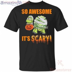 So Awesome It’s Scary Mummy Turtle Halloween Funny T-Shirt