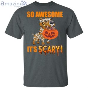 So Awesome It's Scary T-Shirt With Pit Bull Halloween Product Photo 2